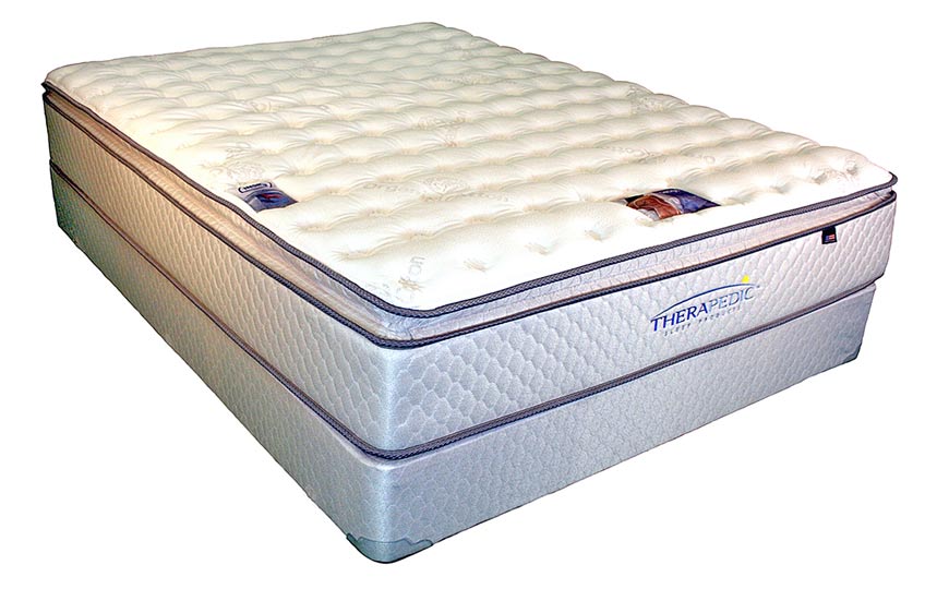 therapedic comfort cloud memory foam mattress with foundation