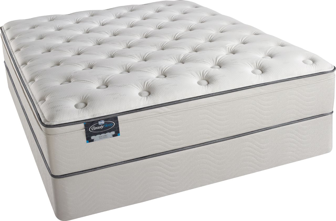 simmons beautysleep kenosha plush king size mattress set
